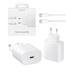 Samsung Fast Charger EP-TA845XBEGCN USB-C with Type C To Type C Cable 45W 5A White Samsung Fast Charger EP-TA845XBEGCN USB-C with Type C To Type C Cable 45W 5A White